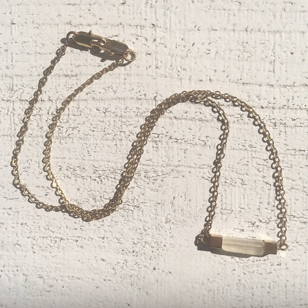 Gold Bar Necklace - Picture 2 of 4